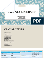 Cranial Nerves: Hemachandran G Bot 2 Year RA1821002010077