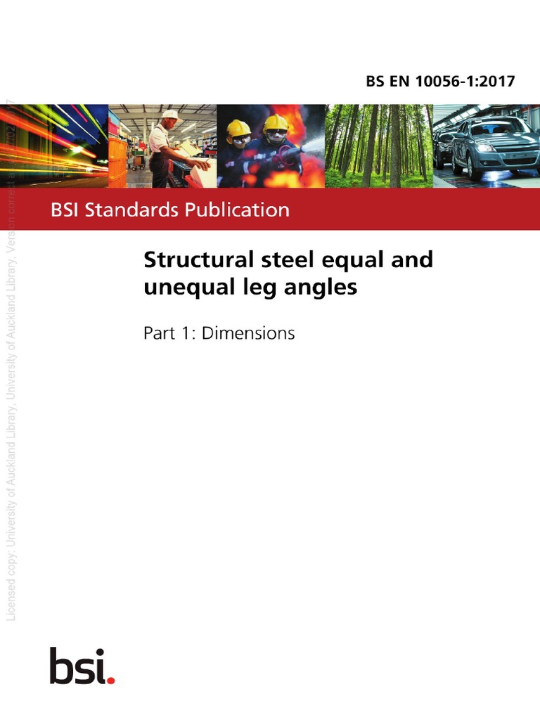 BS EN 1005612017 Structural Steel Equal and Unequal Leg Angles PDF PDF