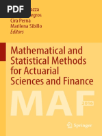 Mathematical and Statistical Methods For Actuarial Sciences and Finance