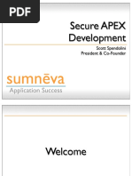 Secure APEX Development