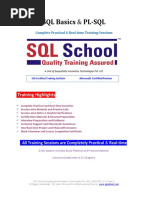 SQL Basics & PL-SQL: Training Highlights