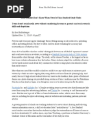 Most Students Don't Know When News Is Fake, Stanford Study Finds ...