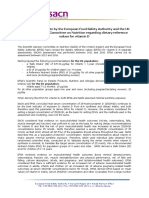 EFSA SACN note on vitamin D DRVs