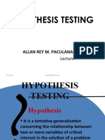 Hypothesis-Testing
