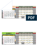 Class I: Cordova H.S.S - Online Class Time Table