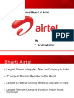 Annual Report of Airtel: - A.Vinaykumar