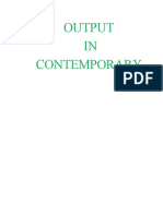 Output IN Contemporary