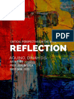 Reflection in Arts 1 (B2) - Aquino, Dinah D.S PDF