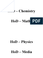 Hod - Chemistry Hod - Maths