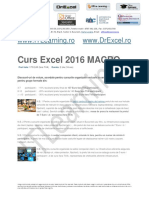 Curs Excel 2016 Macro 2 Zile