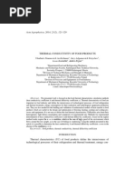 Acta Agrophysica, 2014, 21 (2), 121-129: Thermal Conductivity of Food Products