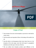 Wind Power Plant Lecture Note