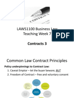 Teaching Week 7 - Contract Law 3