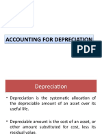 Accounting For Depreciation Accounting For Depreciation