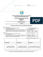 Sekolah Menengah Kebangsaan Tasek Utara Sekolah Kluster Kecemerlangan Peperiksaan Percubaan SPM 2020 Tingkatan 5 Kertas 1 Bahasa Inggeris 1 Jam