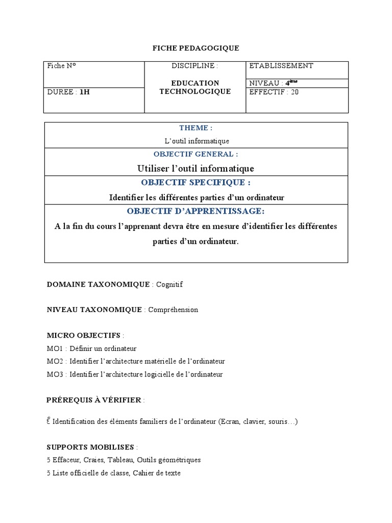 Introduction à l'Informatique | PDF | Application | Programme informatique
