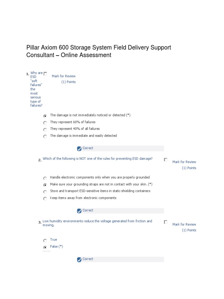 Pillar Axiom 600 Storage System Field Delivery Support Consultant ...