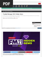 Football Manager 2021 Hidden Gems