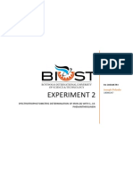 Spectrophotometric Determination of Iron