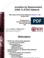 Characterization by Measurement of A CDMA 1x EVDO Network