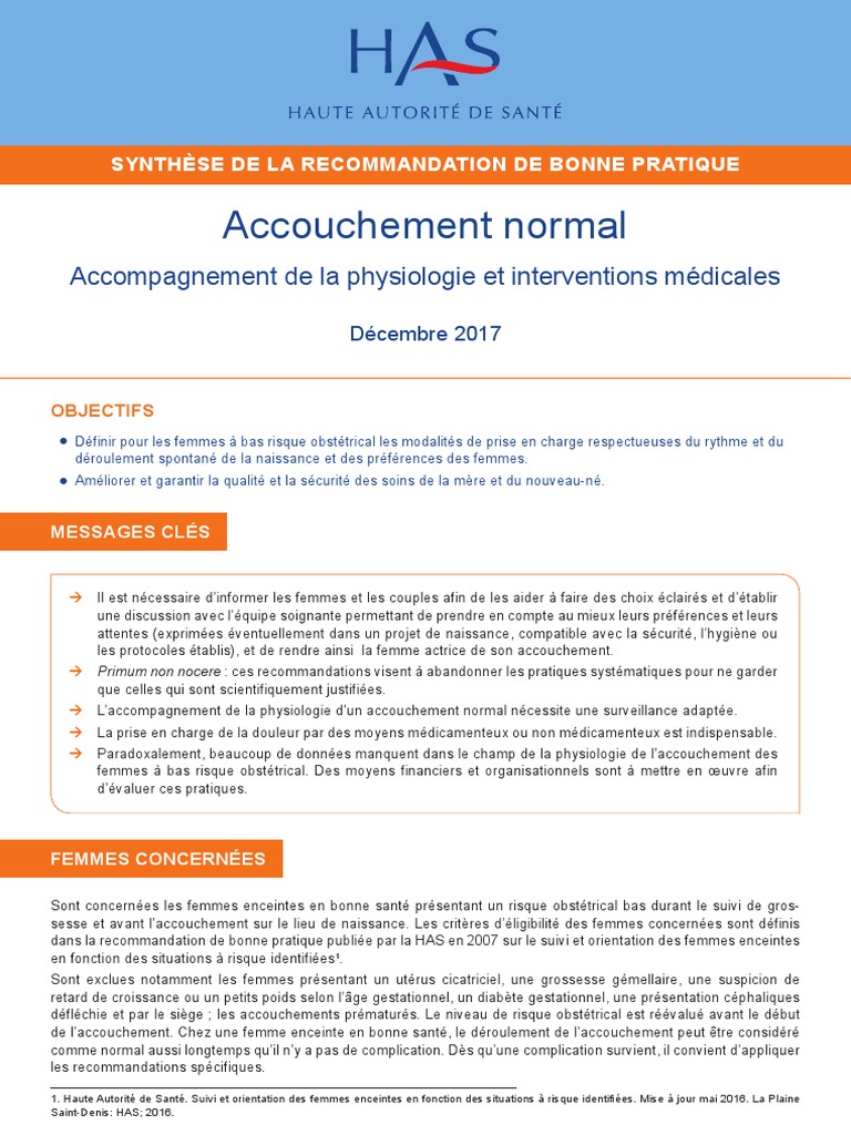 Fs Accouchement v3 | PDF | Accouchement | Grossesse