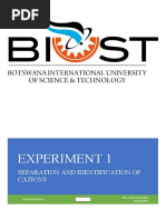 Separation and Identification of Cations