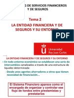 Tema 2 La Entidad Financiera y de Seguros y Su Entorno