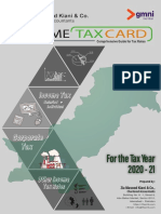 Tax Card 2020-21 PDF