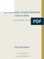 UJI INSTRUMEN DAN DATA