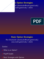 Basic Option Strategies: Ron Shonkwiler (Shonkwiler@math - Gatech.edu) WWW - Math.gatech - Edu/ Shenk