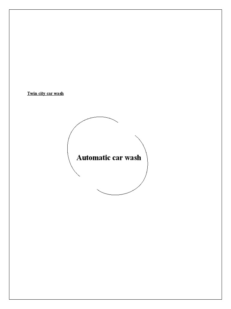 AUTOMATIC CAR WASH Project Report Final PDF Cash Flow Statement