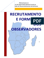 Recrutamento e Formacao Dos Observadores - SADCESN - PR