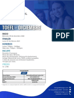 Inicio TOEFL Diciembre II