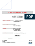 Étude Thermique Rt12 - White and Sea - Nexity - V3