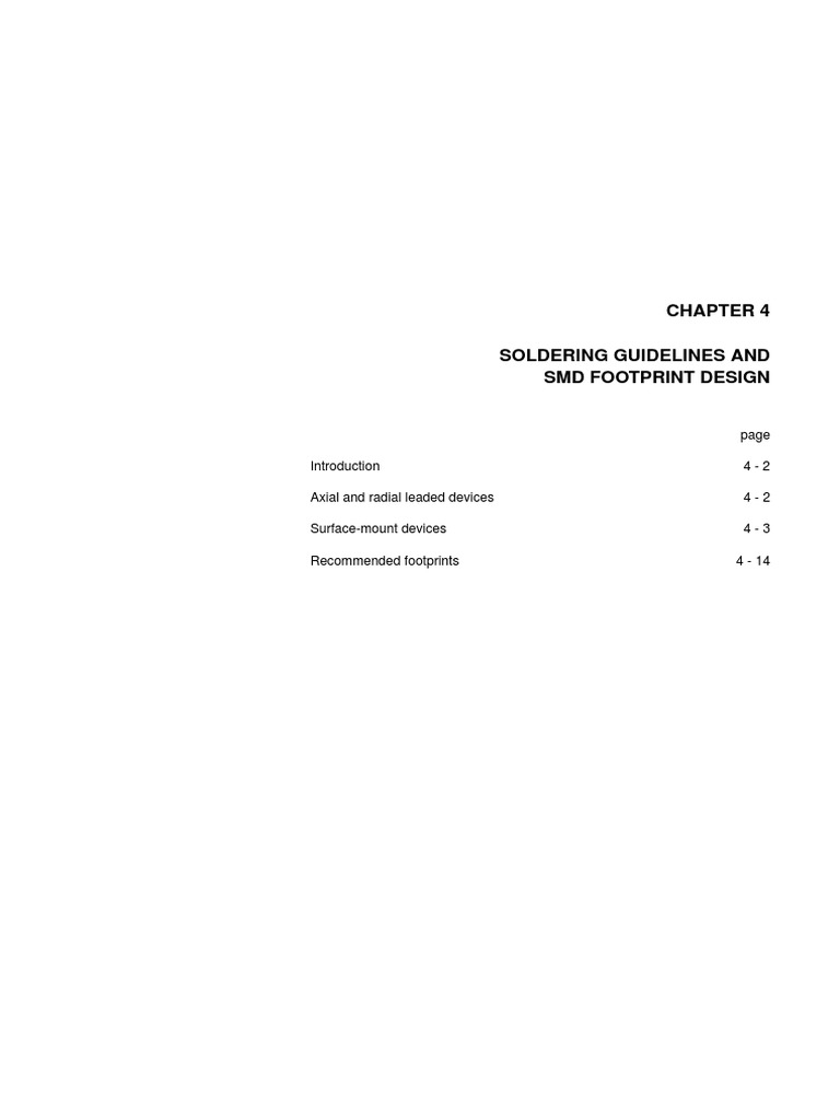 Soldering Guidelines and SMD Footprint Design | PDF | Printed Circuit ...
