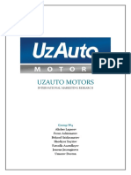 Uzauto Motors: International Marketing Research