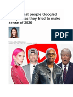 Here's What People Googled This Year As They Tried To Make Sense of 2020