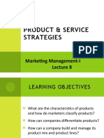Lecture 8 - Product and New Product Dev Decisions