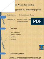 Minor Project Presentation Topic: Keylogger and PC Monitoring System