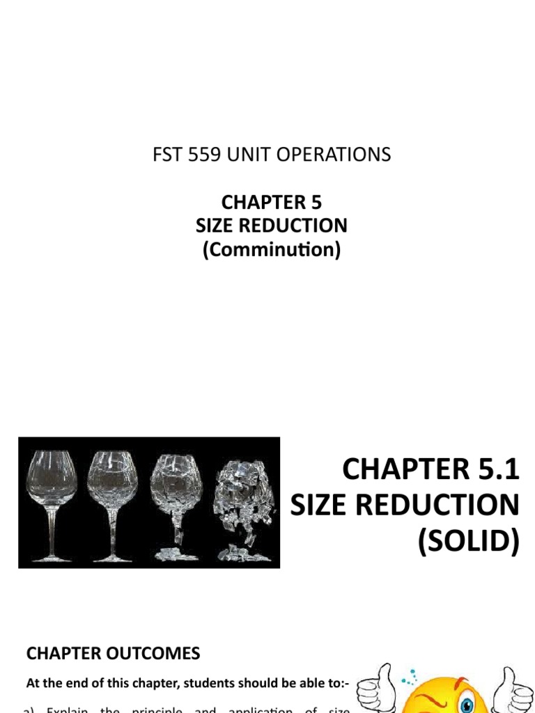 Size Reduction Principles in Food Processing | PDF | Emulsion | Mill ...