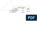 Planilla de Excel para El Registro de Cheques