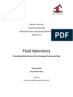 Fluid Laboratory: Helwan University Faculty of Engineering Mechanical Power Engineering Department
