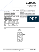 Applications Description: General Purpose NPN Transistor Array