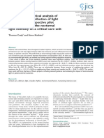 Critial Analysis of The Nocturnal Distribution of Light Exposure