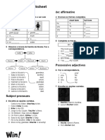 Unit 1 Basics Worksheet: Family