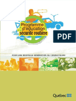 Programmeeducationsecuriteroutierevehiculepromenade PDF