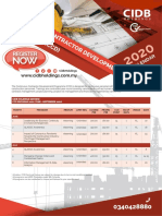 Programme (CCD) Continuous Contractor Development: Register