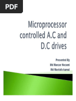 Microprocessor Controlled Ac and DC Drives