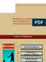 Establishing Objectives and Budgeting For The Promotional Program