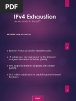 Ipv4 Exhaustion: Are We Ready To Face It ?